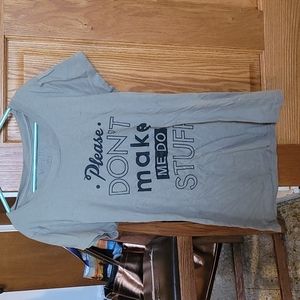 Brown-green t-shirt size women's small